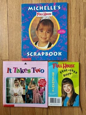 Full House/Olsen twins 3 Books. Softcover, 90’s. Full color photos in all books